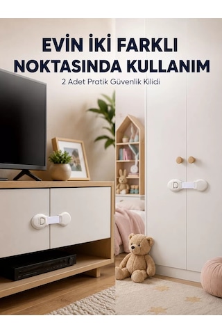 2'li Çocuk Güvenlik Kilidi Ev İçi Koruma Seti Belirtilmemibelirtilmemişş