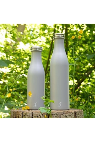 Lurch - 750 Ml Granit Gri, Paslanmaz Çelik Termos - Çift Cidarlı, Sızdırmaz - 240809 Beyaz
