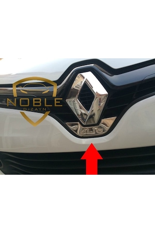 Renault Clio 4 Krom Amblem Çerçevesi 2012-2016 Paslanmaz Çelik