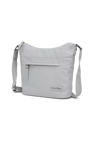 Smart Bags Twill Dimi Kumaş Postacı Kadın Çantası 3327 Gri