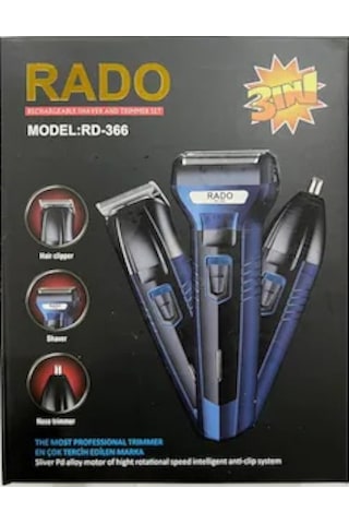 Rado RD-366 Üç Başlıklı Tıraş Makinesi