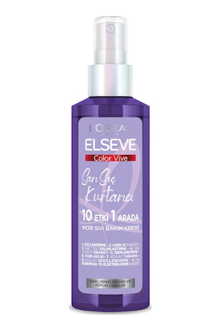 Elseve Sarı Saç Kurtarıcı Turunculaşma Karşıtı Mor Saç Spreyi 150 ML