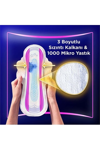 Orkid Platinum Gece Ekstra Hijyenik Ped 10 Adet