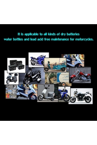 Symbee 12v Akıllı Akü Şarj Cihazı, 2a Akış, Sayısal Göstergeli, Akü Motosiklet İçin, Avrupa Standartı Eu