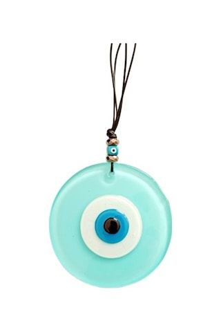 Turkuaz Rengi Nazar Boncuklu El Yapımı Duvar Süsü Hediyelik Eşya