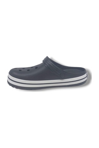 Zerhan Cflex 145 Unisex Siyah Beyaz Siyah Sabo Terlik Sandalet Siyah