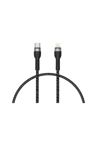 Ariatech Siyah Shira Serisi Type-c To Lightning Pd Kablo 30 Cm