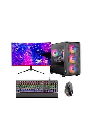 Dragos DRX6908 i7-10700F 32 GB 512 GB Nvme 6 GB RTX3050 23.6" Free Dos Masaüstü Oyuncu Bilgisayarı