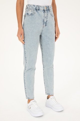 U.S. Polo Assn. Kadın Açık Mavi Mom High Waist Fit Jean Pantolon 50284793-DN0021