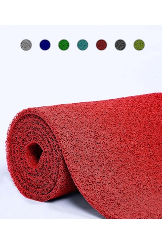 Kırmızı Kıvırcık Yolluk En 120 Cm Kalınlık 14 Mm