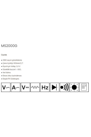 Mastech Ms2000g Dijital Pensampermetre