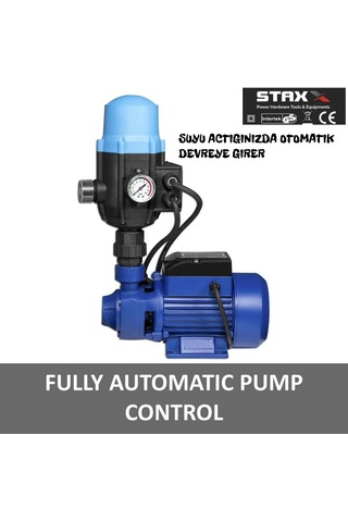 Metal Dişli Sistem Paket Hidrofor Otomatik Su Pompası + Rakor Tak