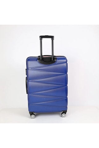 Yefa Dayanıklı Unisex 4 Tekerlekli Plastik Kabin Boy Valiz Siyah