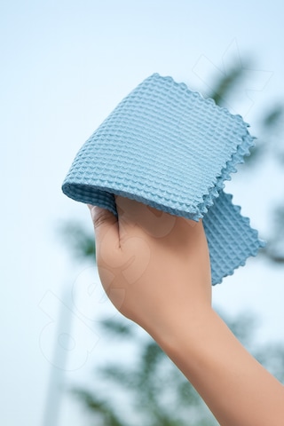 3 Adet Waffle Cam Bezi - Ultra Kaliteli - Cam Silme Bezi - Su Emici - Tezgah Bezi - 30x30cm Çok Renkli