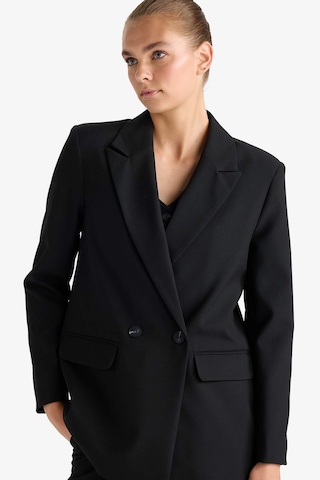 Defacto Oversize Geniş Kalıp Ceket Yaka Blazer Ceket E7732ax25aubk81 Siyah