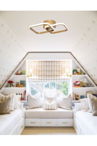 Tt405-2-Esk Tt Aydınlatma Eskitme Boyalı 2 Li Kare Led Avize