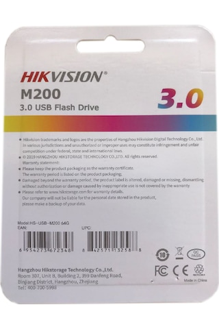 Hikvision HS-USB-M200/64G 64 GB 3.0 USB Flash Bellek