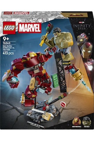LEGO® ǀ Marvel Efsanevi Savaş: Hulkbuster, Hulk’a Karşı 76343 - 9 Yaş ve Üzeri Çocuklar için Yaratıcı Oyuncak Yapım Seti (413P)