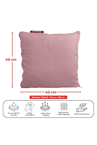 Xpermate Tv Battaniye Yastık Welsoft Battaniye 145x205 Pembe