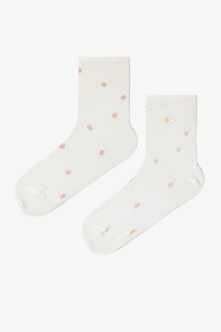 Penti Floral Jacquard 2'li Soket Çorap