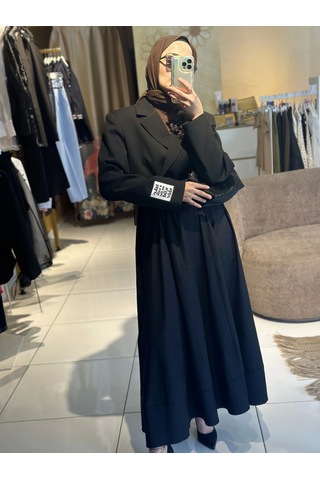 Poplin Etek Siyah Siyah