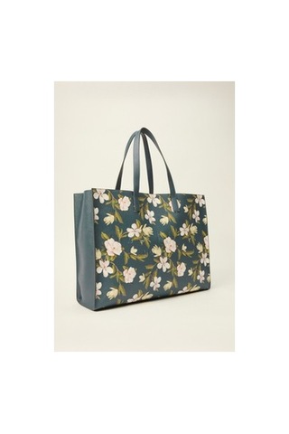 3.1 Phillip Lim Lacivert Floral Desenli Küçük Çanta İle Tarzınızı Yansıtın 0233 Orangeblue Cat