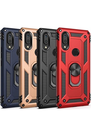 Samsung Uyumlu Galaxy A30 Kılıf Zore Vega Kapak-Siyah