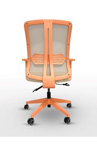 Zeon Büro Ofis Sistemleri // Comfort Pastel Çalışma Koltuğu Yönetici Koltuğu Genç Odası Çalışma Koltuğu Turuncu