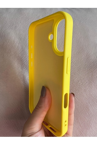 Apple Uyumlu iPhone 16 Logolu İçi Kadife Silikon Lansman Kılıf