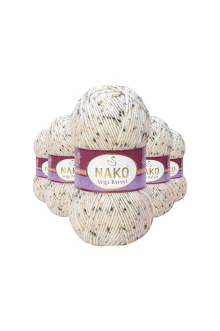 5 Adet Vega Tweed Premium Akrilik El Örgü İpi Yünü No: 31752 RYL-NWNKVT31752-5