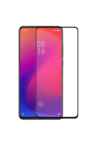 Redmi Mi 9T -K20 Pro Full Glue Tempered Cam Ekran Koruyucu Full Siyah