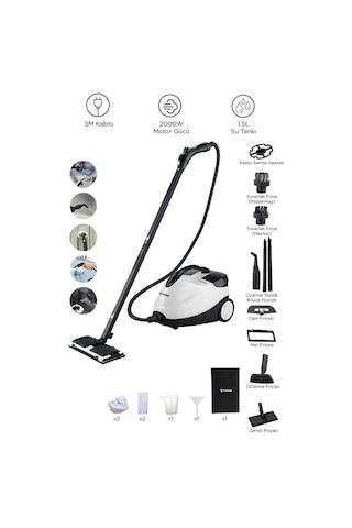 Torima CB-902A - CB-08C Ek Aparatlı Çok Amaçlı Buharlı Temizleyici Set