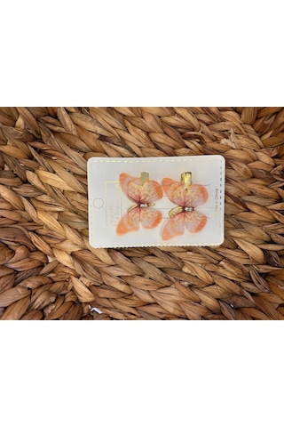 Şehrazat Handmade 2 Li Tül Kelebek Saç Toka Çok Renkli