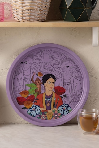 Karaca Frida Metal Yuvarlak Tepsi 35 Cm