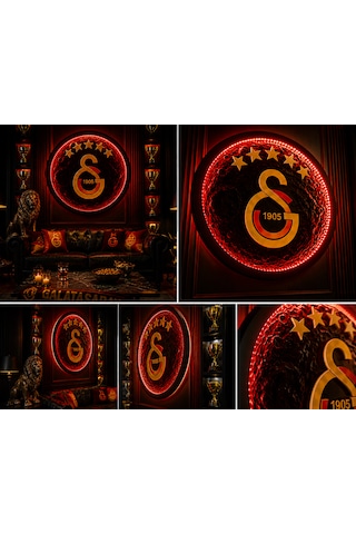 Galatasaray Dokulu Led Işıklı Ay Tablosu