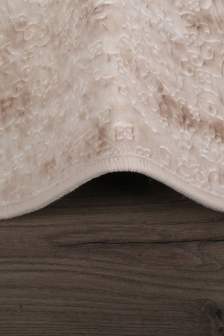 Nova Krem 80x150 + 50x80 Cm Büyük Ebat 2'li Banyo Halısı Paspas Seti Kaymaz Taban Klozet Takımı Krem