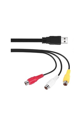 Usb - 3rca Kablosu, Usb Dişi - 3 Rgb Video Av Kompozit Adaptör Dönüştürücü Kablo Kablosu Konnektör Kablosu - Kaiyi