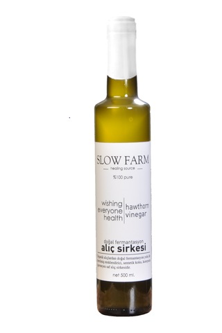 Slow Farm Doğal Fermente Alıç Sirkesi Cam 500 ML