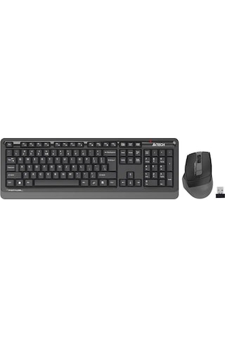 A4 Tech Fg1035 Gri Q Mm 2.4g Kablosuz Klavye Mouse Set Lazer