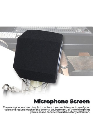 Didadodo Springsun Prof. Ses Yalıt. Mikrofon Rüzgar Perdesi - 45-60mm Çap Uyumlu, 45-60mm Uyumlu