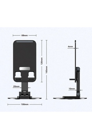 Katlanabilir Telefon Tutucu Stand Yuvarlak Tabanlı 5468