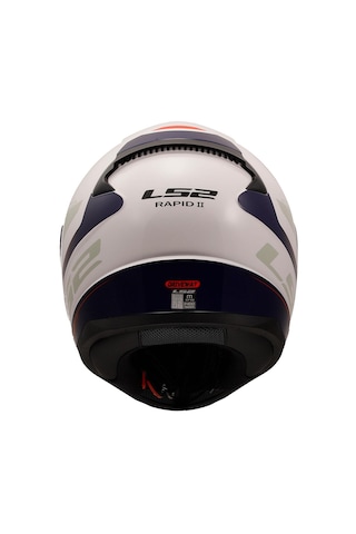 Ls2 Rapid 2 Driveway Kapalı Motosiklet Kaskı Beyaz - Mavi