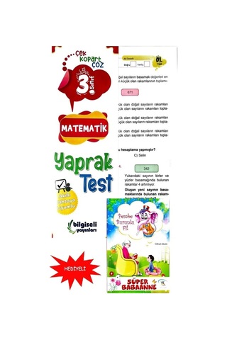 3. Sınıf Bilgiseli Matematik Yaprak Test