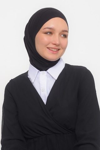 Altobeh Kadın Düz Gömlek Yaka Hazır Tesettür İç Boyunluk Kurtarıcı Yakalık - Beyaz Çok Renkli