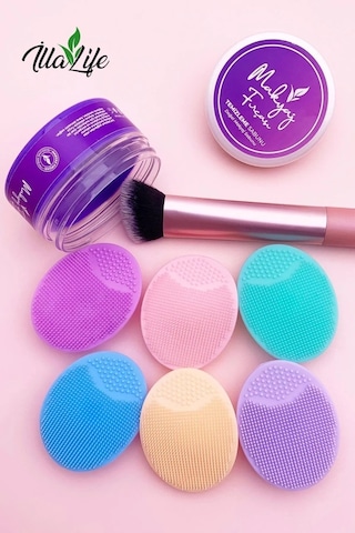 Makyaj Fırçası & Süngeri Temizleme Sabunu Silikon Matı
