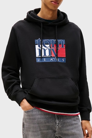 Tommy Jeans Erkek Sweat Dm0dm22092 Bds Siyah Siyah