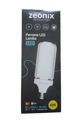 Zeonix 40w 3 Kanatlı Pervane Ampul Açık Gri