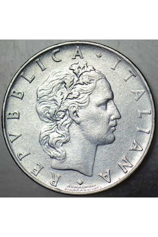 İtalya 50 Liret 1966 Roma Tanrısı Vulcanus Temalı. 75151004