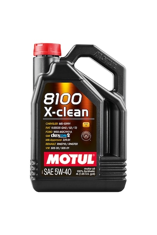 Motul 8100 X-Clean 5W-40 Motor Yağı 4 L Motul 8100 X-Clean 5W-40 Motor Yağı 4 L