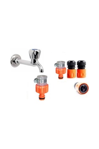 Venoa Vr010 Kelepçeli Musluk Hortum Adaptörü Stoperli 3 Parça 1/2'' Venoa Vr010 Kelepçeli Musluk Hortum Adaptörü Stoperli 3 Parça 1/2''